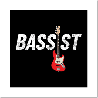 Bassist J-Style Bass Guitar Posters and Art